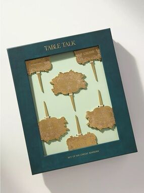 Anthropologie Orelia Cheese Markers Set of 6